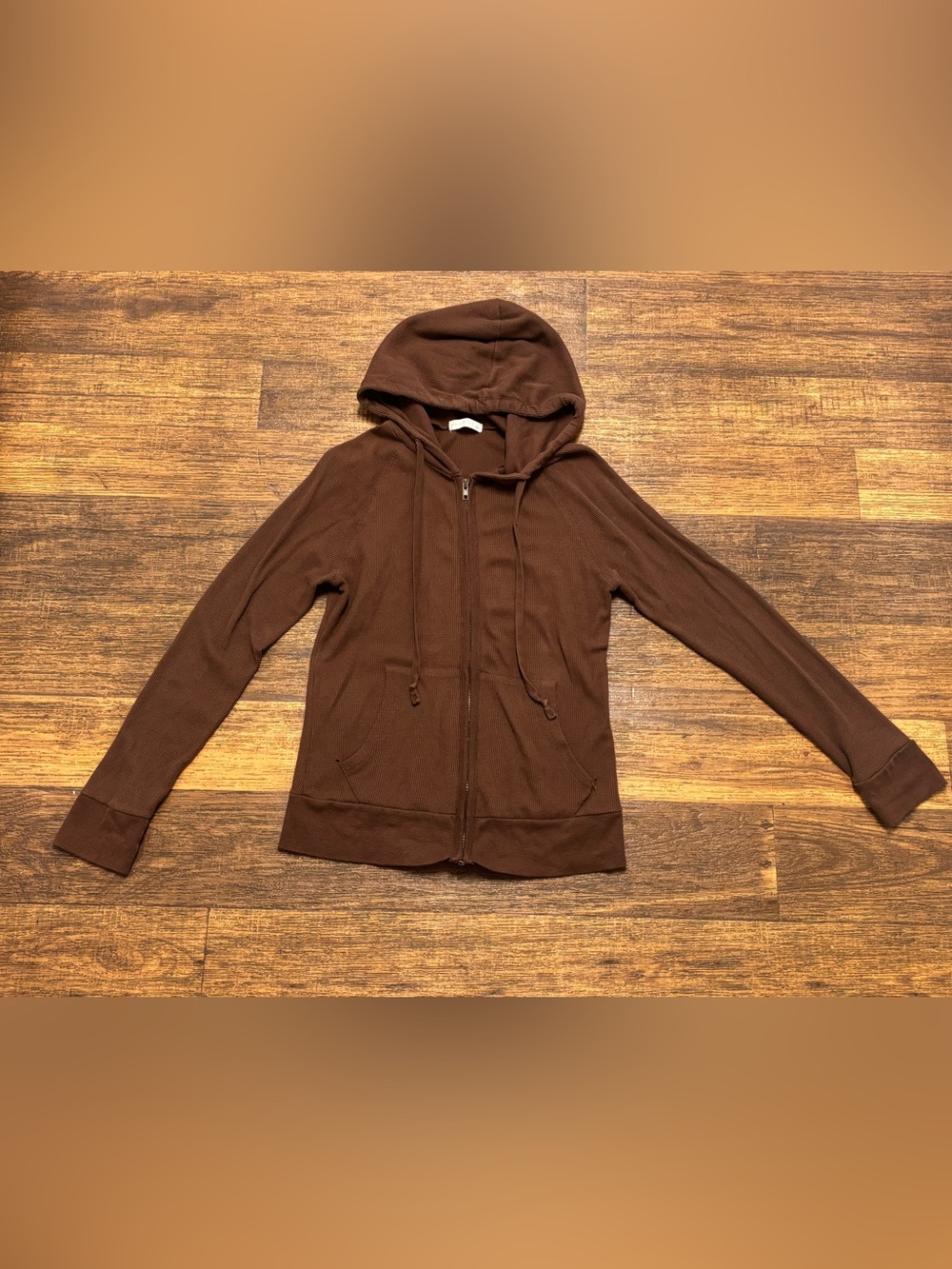 Active Basic Women's Brown Zip Hoodie Jacket